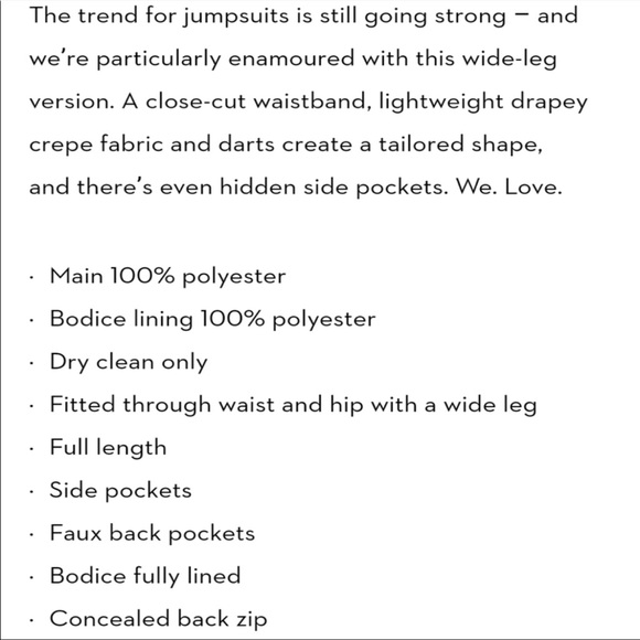 Boden Hexham Jumpsuit in navy - Picture 11 of 11